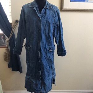 Bill Blass Denim Button Up Dress